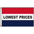 Lowest Prices 3' x 5' Message Flag with Heading and Grommets